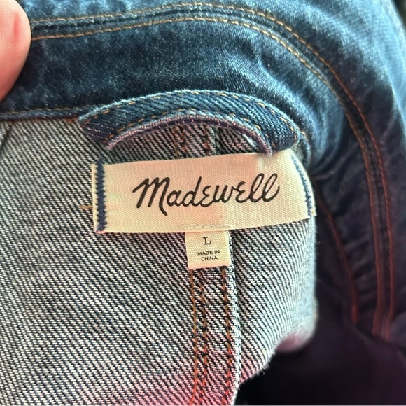 Madewell Denim Blazer in Deardoff Wash Sz L - Picture 10 of 10